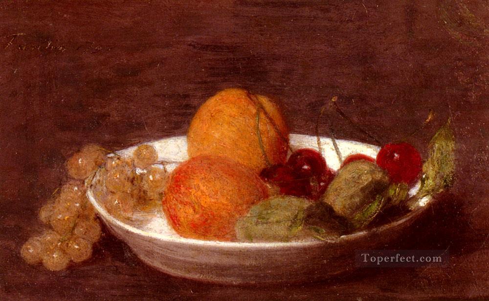 Un cuenco de frutas bodegón Henri Fantin Latour Pintura al óleo